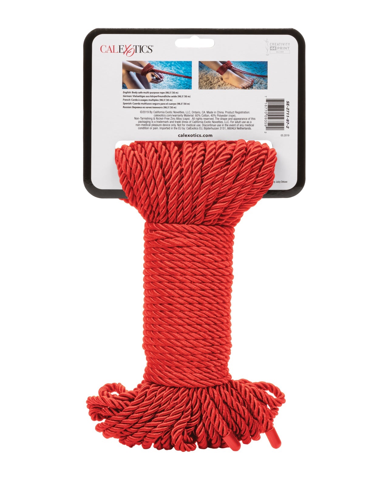 Scandal BDSM Rope 98.5ft/ 30m - Red