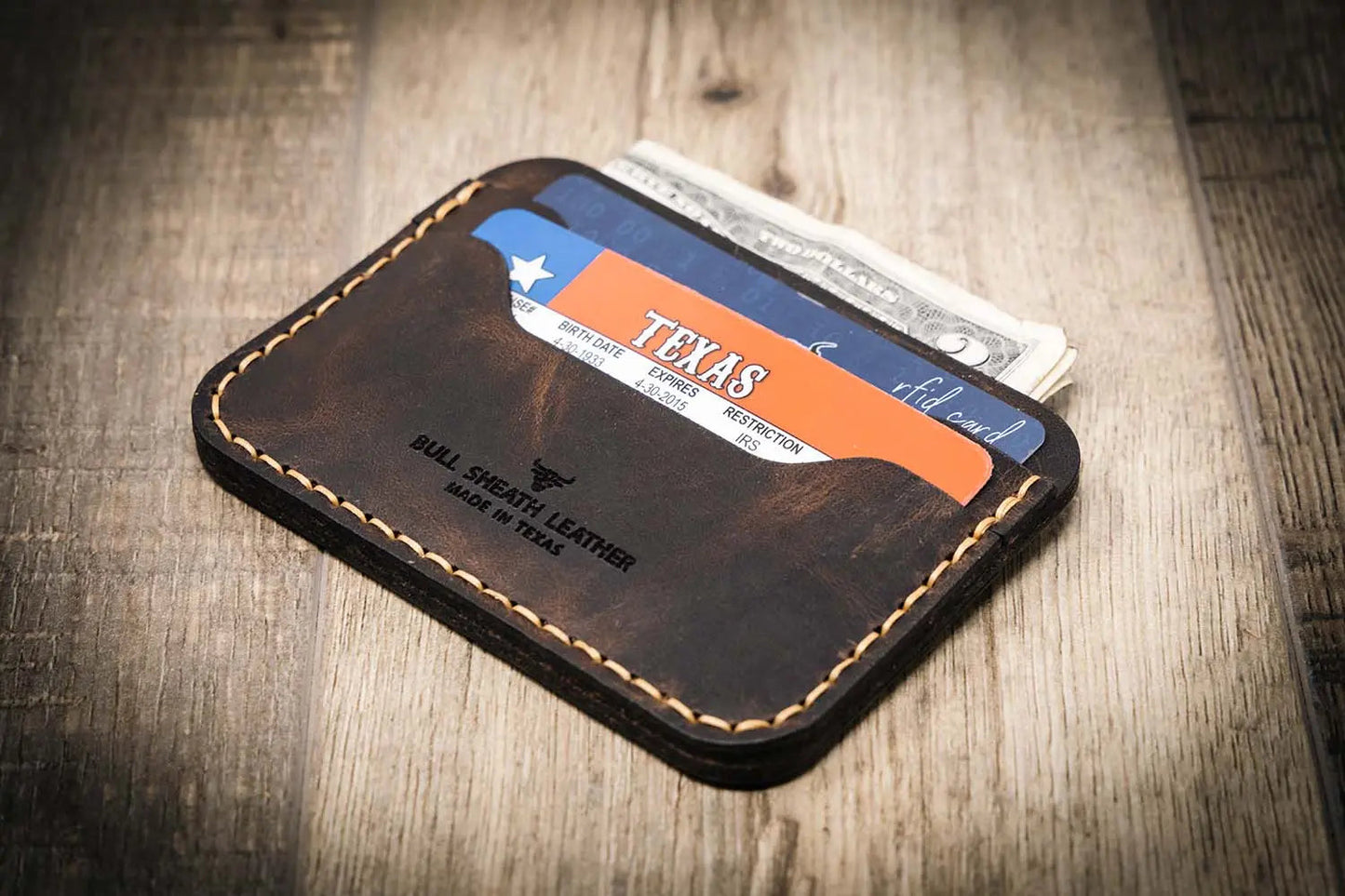 Pflugerville Card Wallet - Walnut Brown