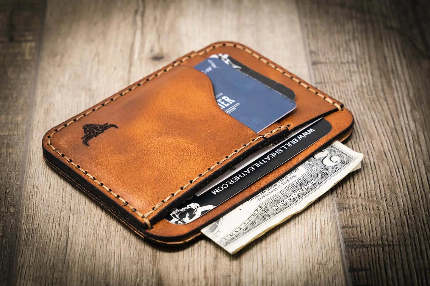 Mansfield Minimalist Wallet - Chestnut Brown