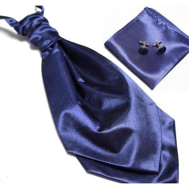 Ascot/Cravat Tie, Cufflinks & Pocket Square/Handkerchief Set