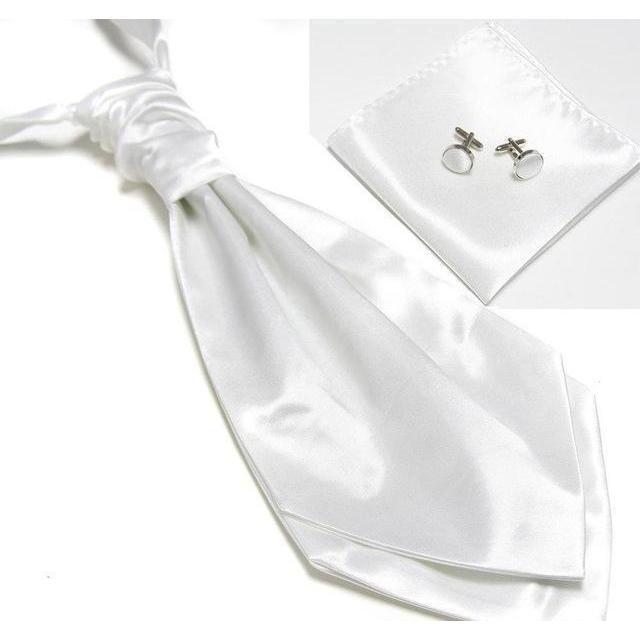 Ascot/Cravat Tie, Cufflinks & Pocket Square/Handkerchief Set