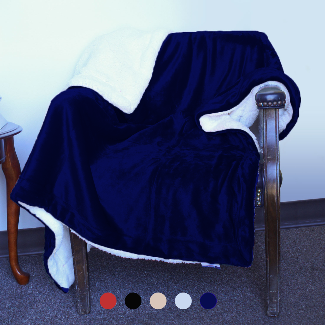 Luxury Sherpa Throw – Plush Holiday Blanket for Winter Gifts