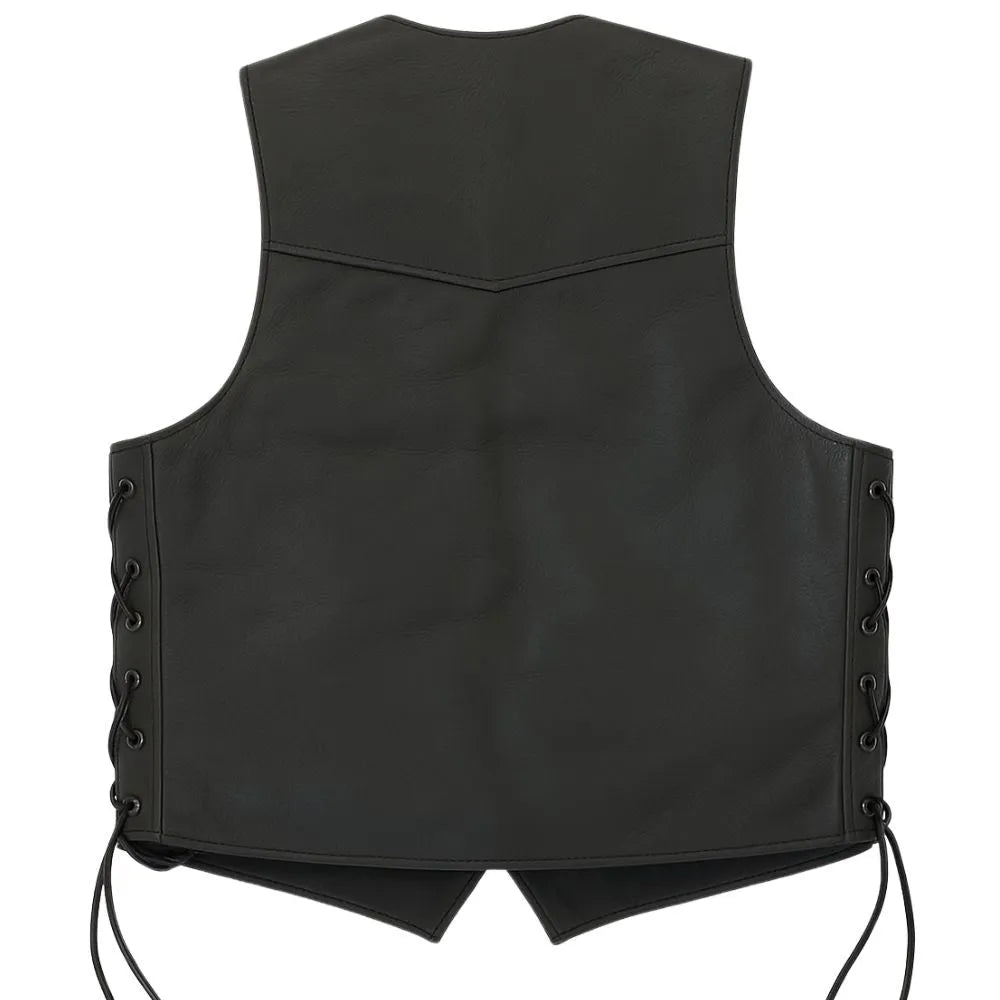 Legendary Club Style Men's Leather Motorcycle Vest