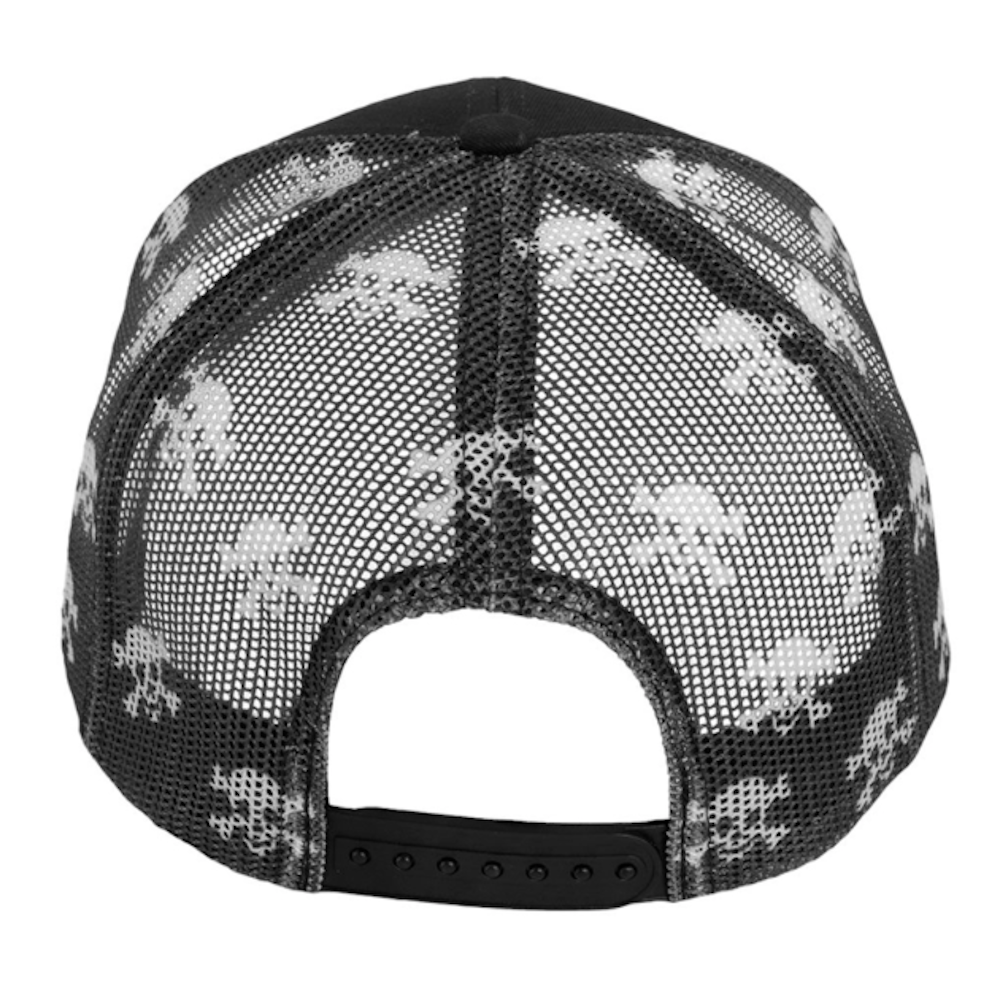 Grave Digs Skull and Bones Snapback Mesh Trucker Cap
