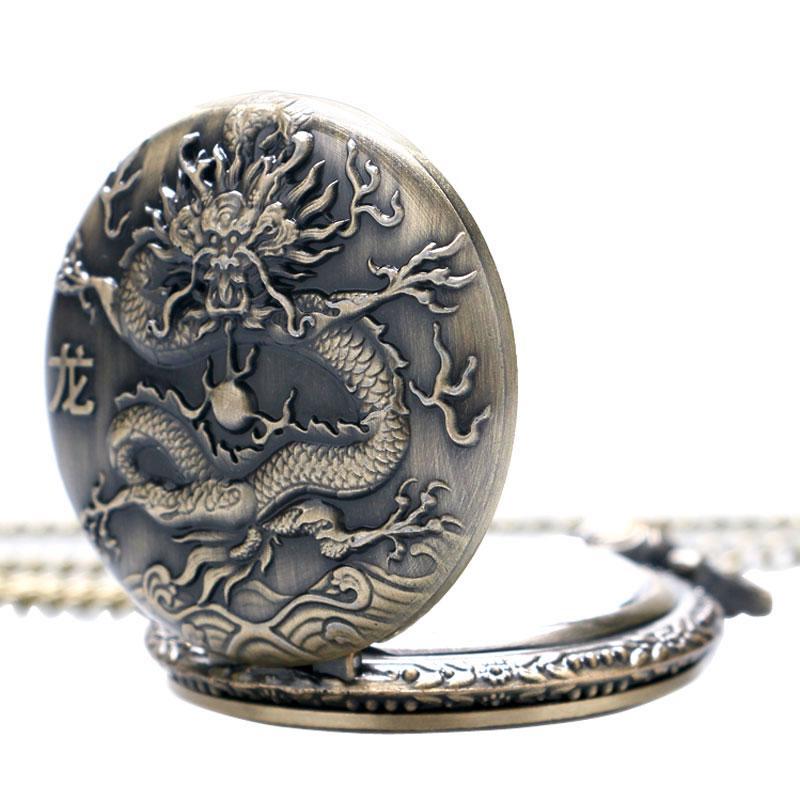 Men's Vintage Chinese Zodiac Pocket Watch