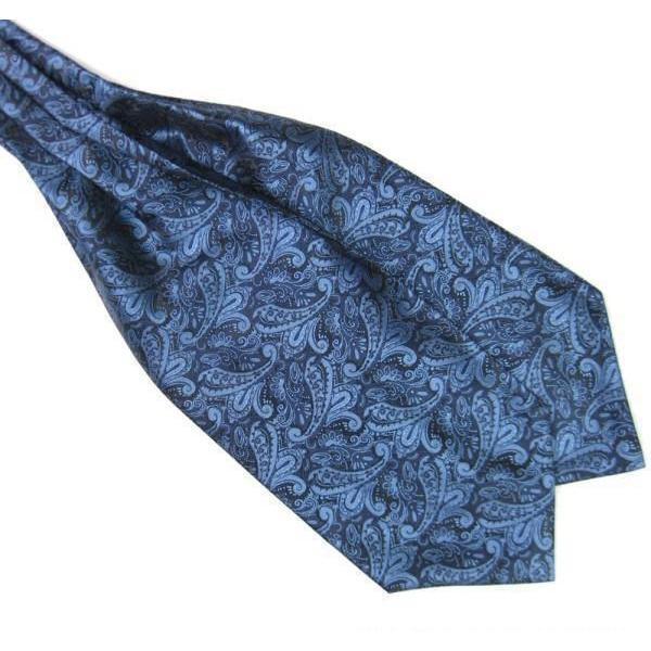 Navy Blue Paisley Gentleman Collection Ascot/Cravat Tie