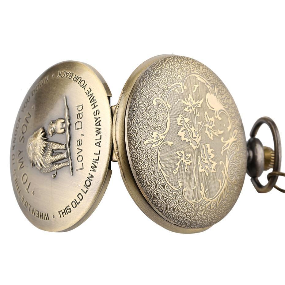 To My Son Bronze Pocket Watch
