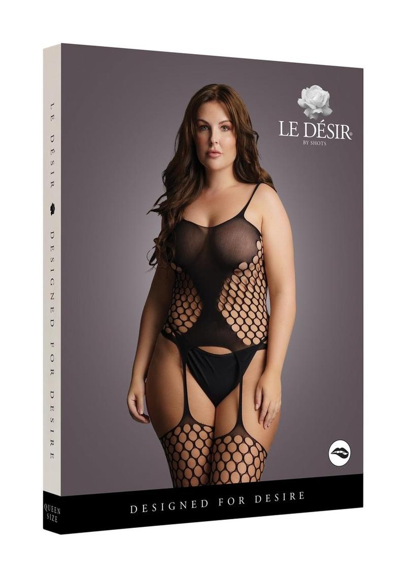 Le Desir Fence Net Premium quality Suspender Bodystocking