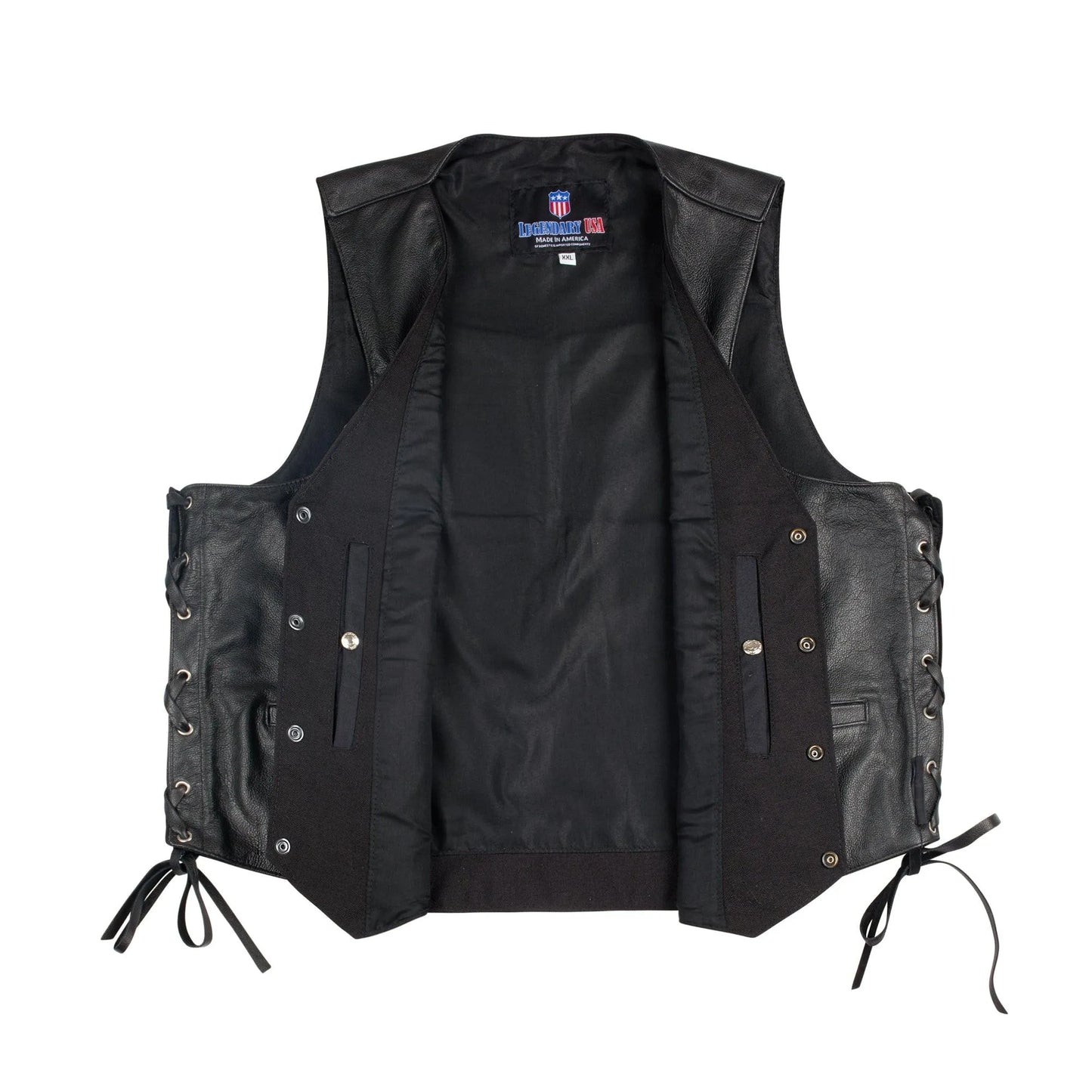 Legendary Gunslinger Men's Motorcycle Leather Vest