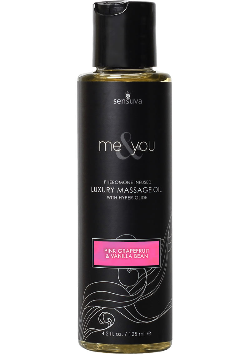 Me and You Pheromone Infused Luxury Massage Oil Pink Grapefruit Vanilla Bean