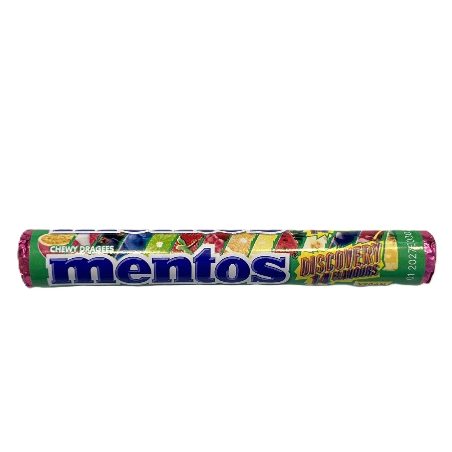 Mentos Discovery – Assorted Flavor Chewy Candy Roll 37g (UK)