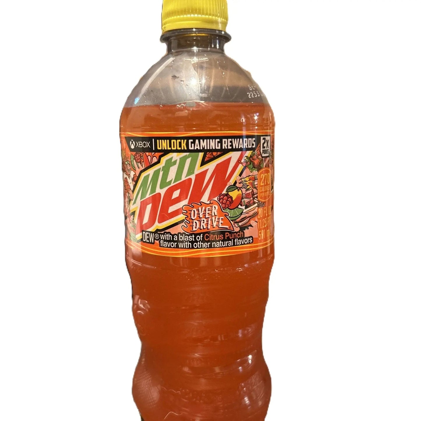 Mountain Dew Overdrive – Citrus Punch-Flavored Soda with Bold Fruit Blend 20oz Bottle (US)