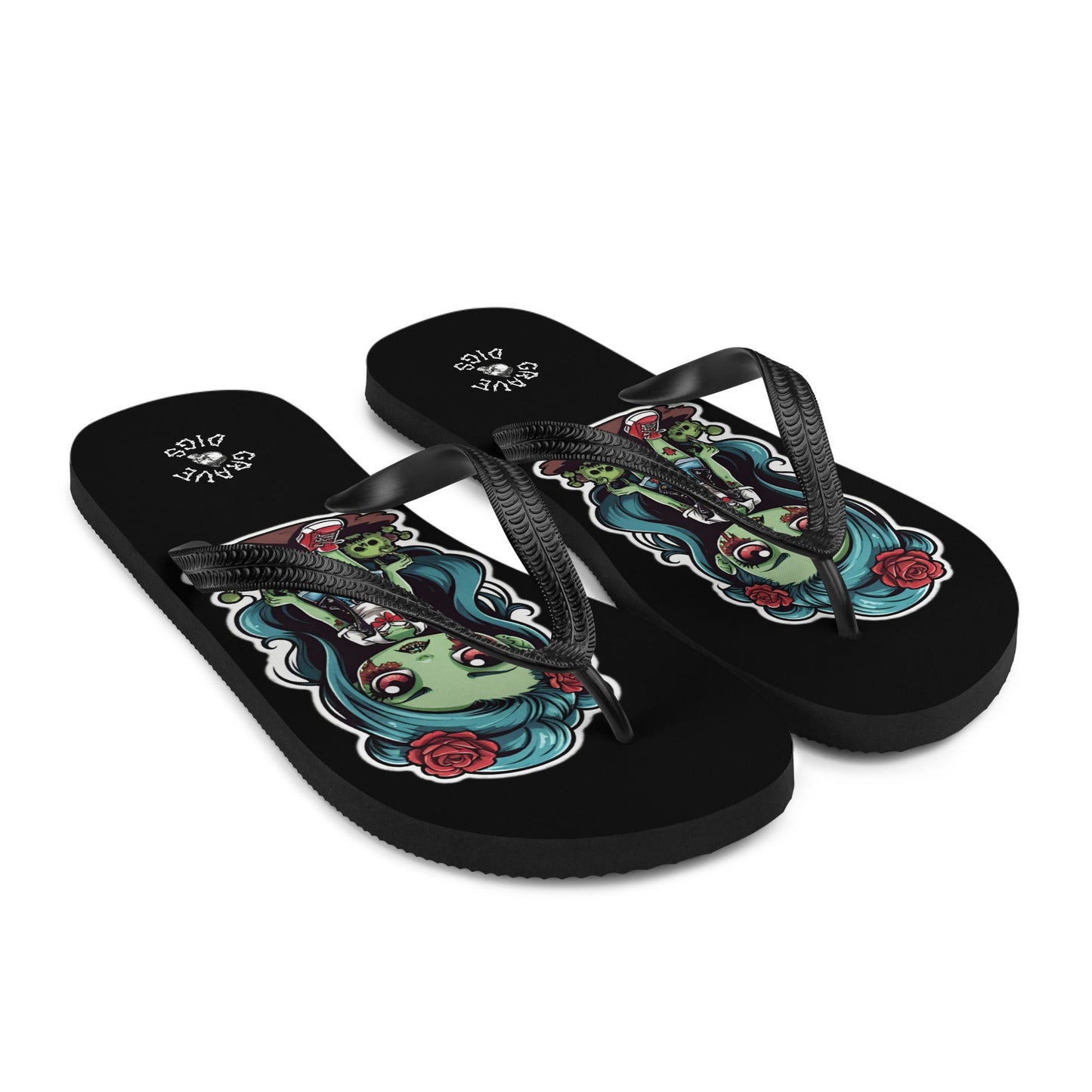 Grave Digs Zombie Girl Flip Flops