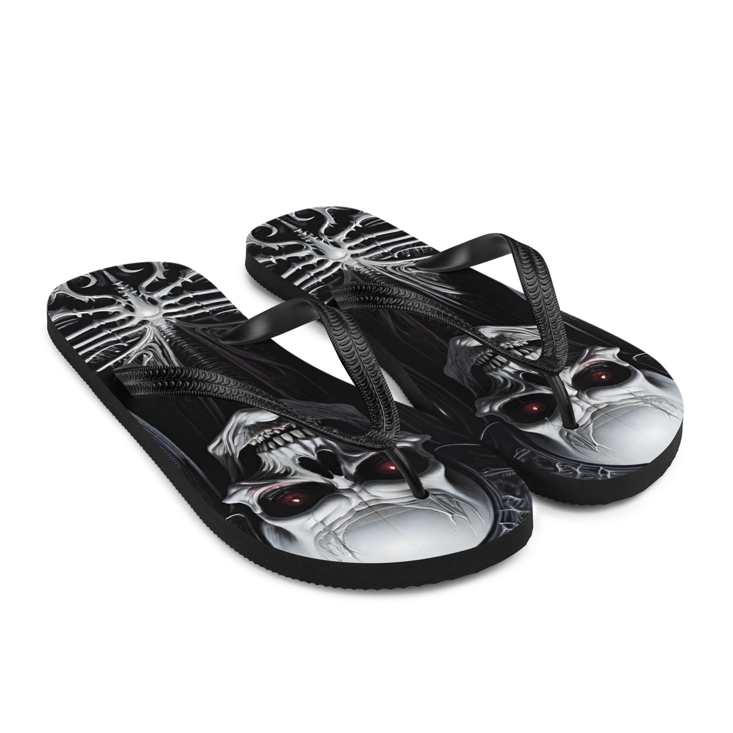 Metal Vampire Corpse 4 Gothic Flip Flops