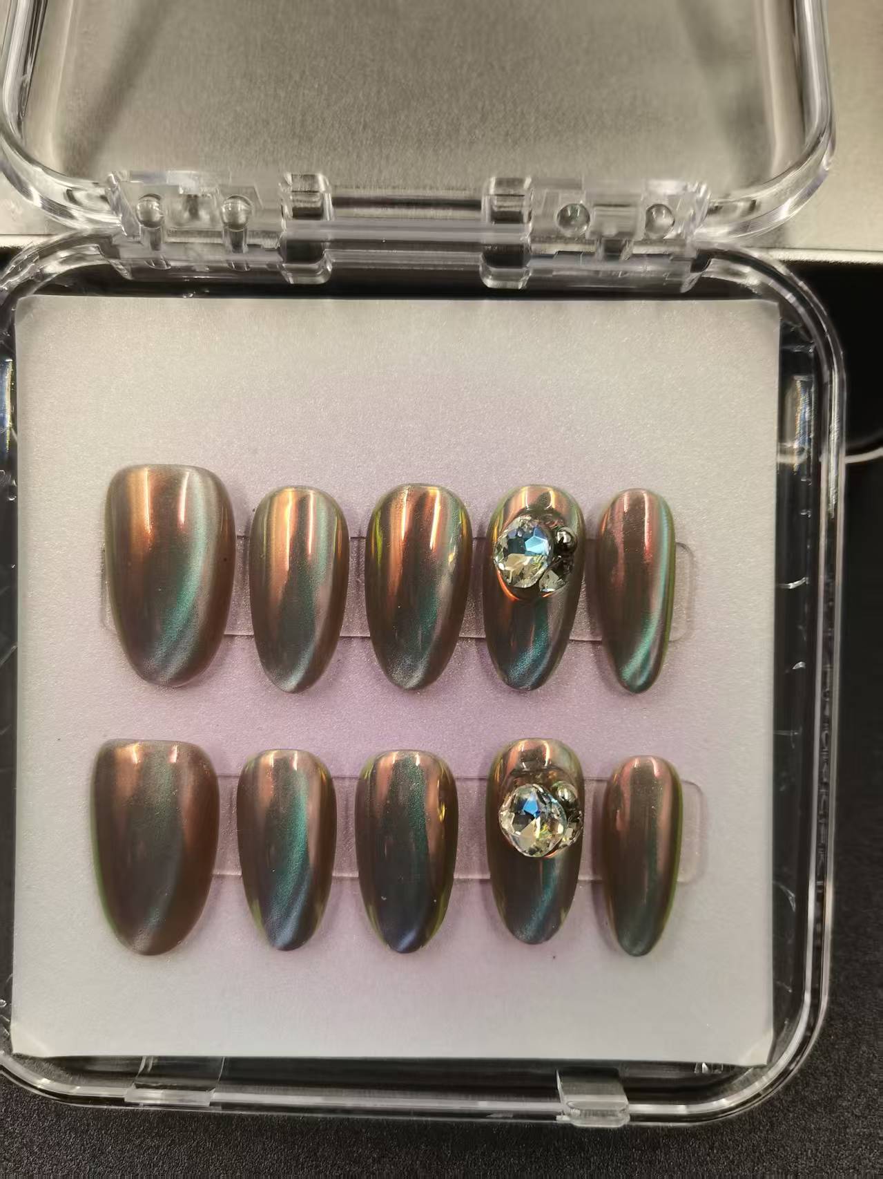 1037- Handmade press on nails fake nails removable