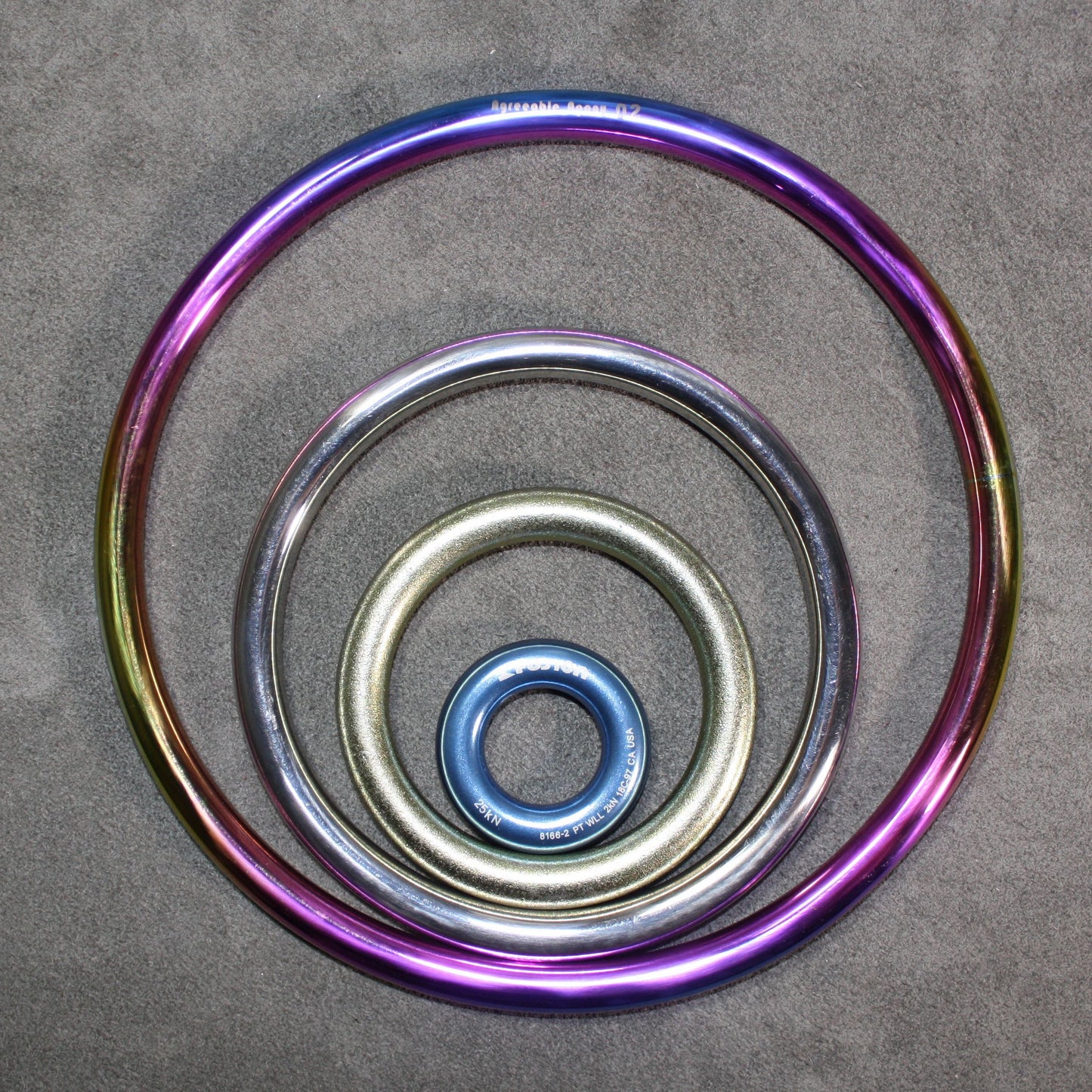 Classic Stainless Steel Suspension Rings 9in or 6in