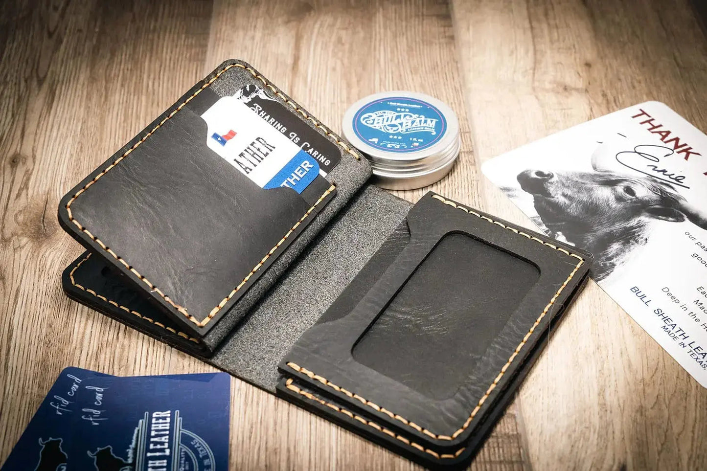 Federal Badge Wallet Small - Black