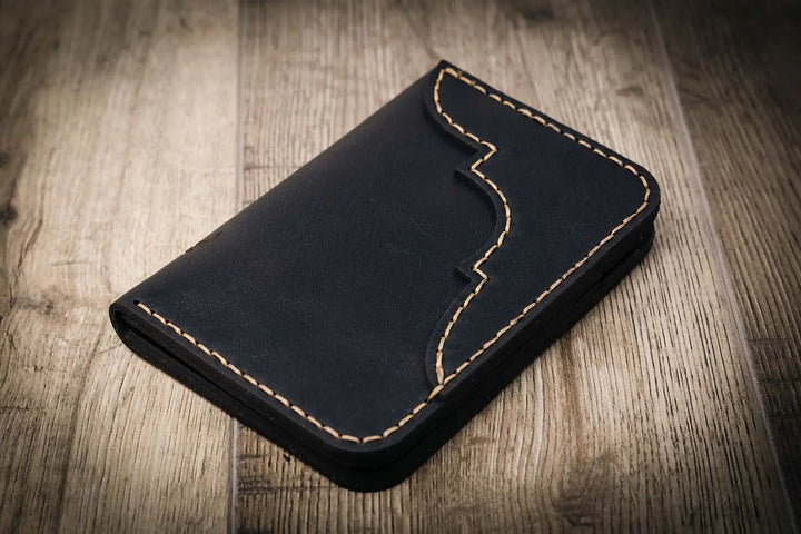 Western Vertical Wallet - Black