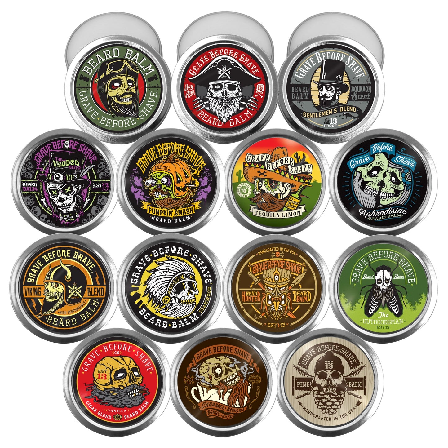 Grave Before Shave Beard Balm 2oz. tins