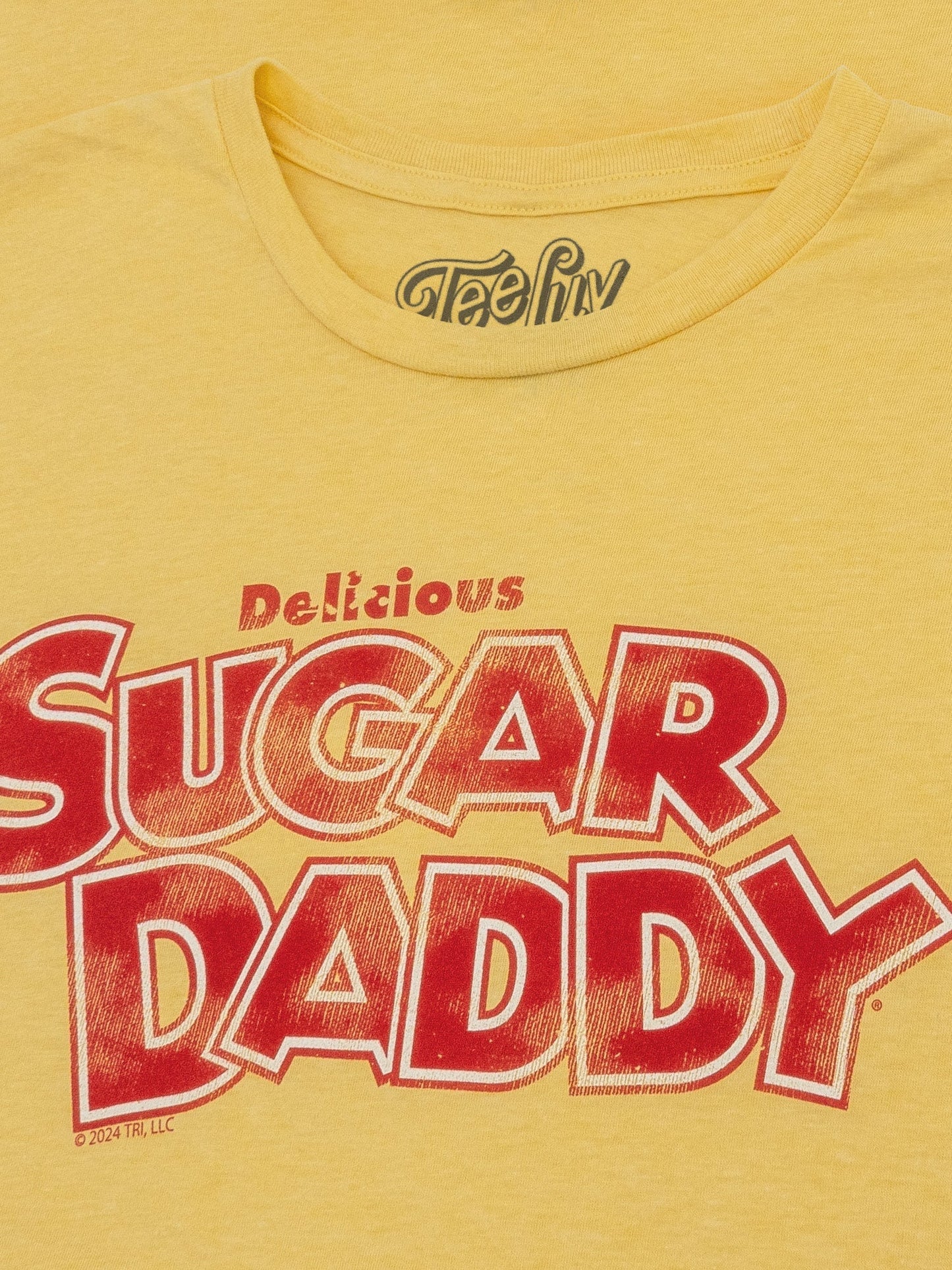 Delicious Sugar Daddy Candy T-Shirt - Light Yellow