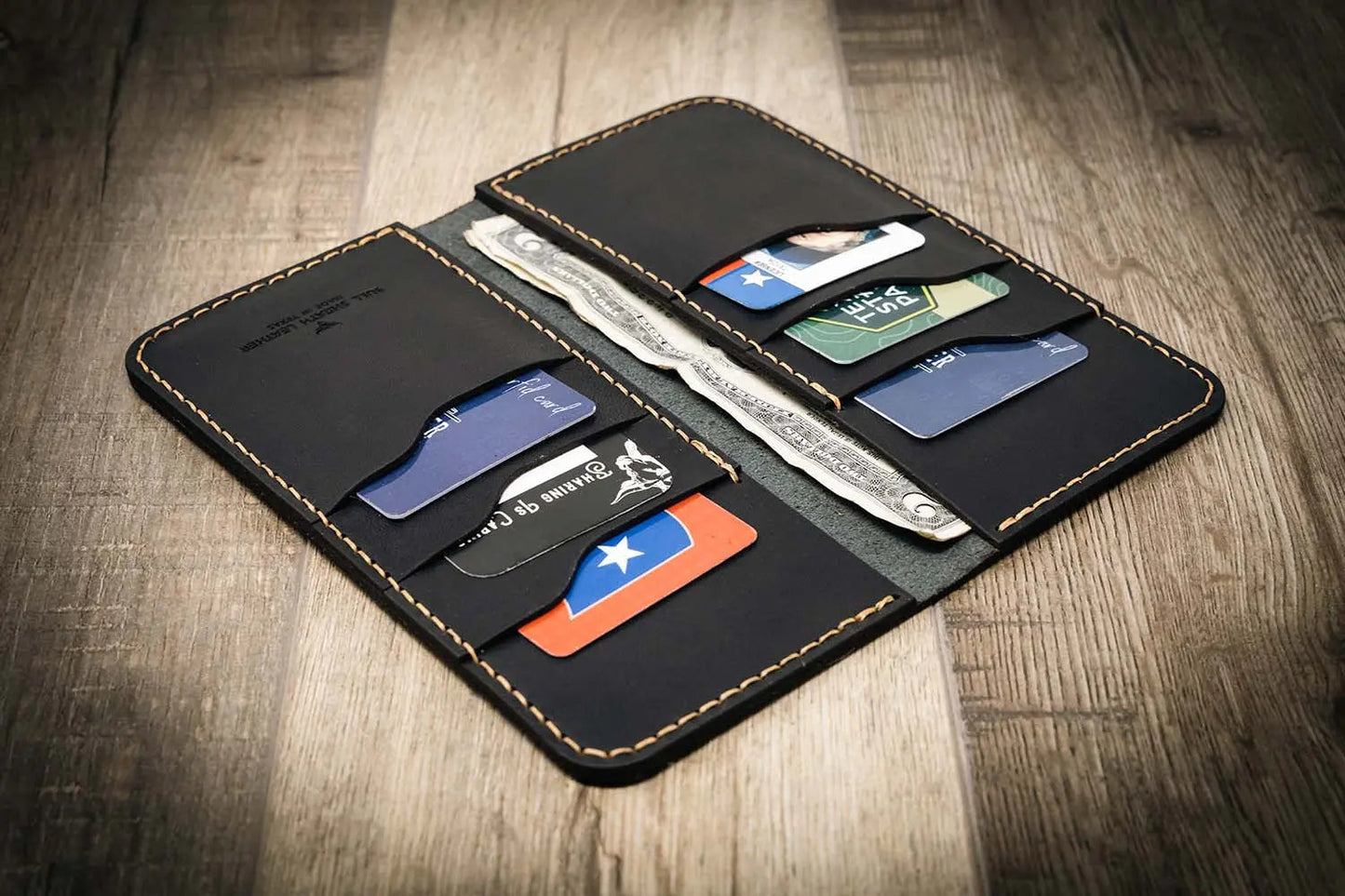 The Houstonian Long Wallet - Black