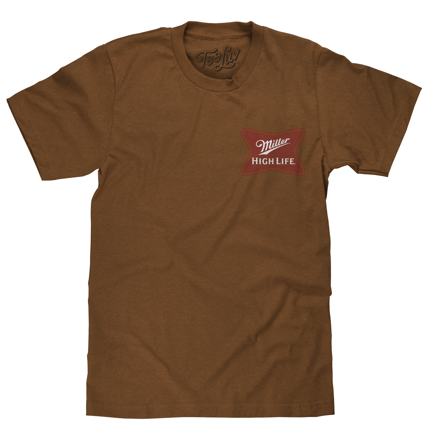 Miller High Life Front and Back Logo T-Shirt - Brown Sugar