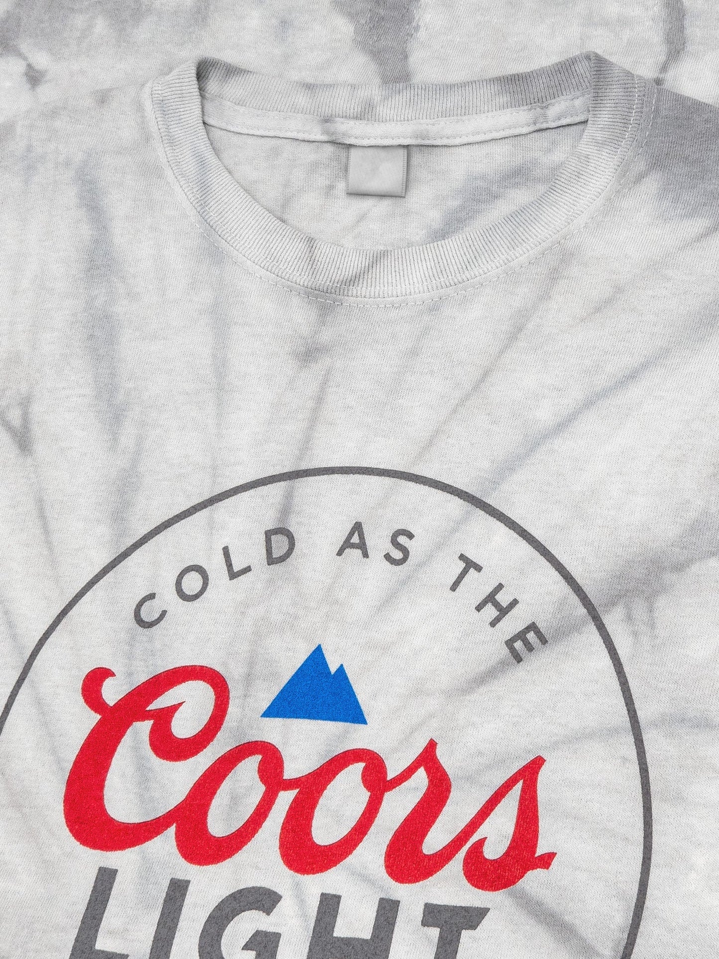 Coors Light Cold as the Rockies Tie Dye T-Shirt - Silver Spider Tie Dye
