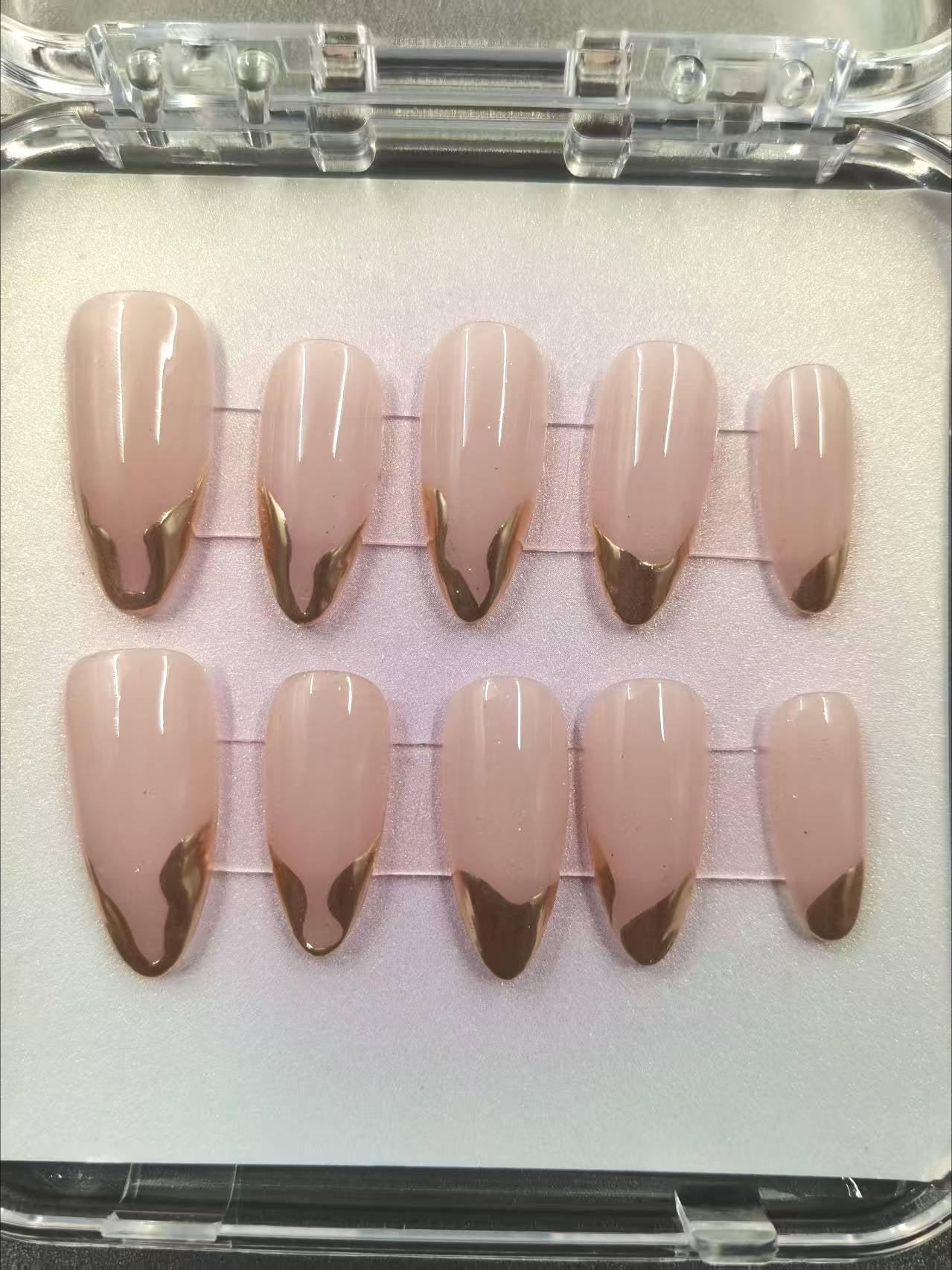 1037- Handmade press on nails fake nails removable