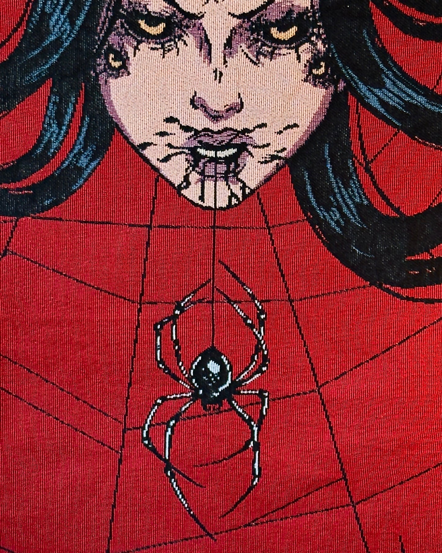Arachnophobia - Spider Queen Woven Blanket