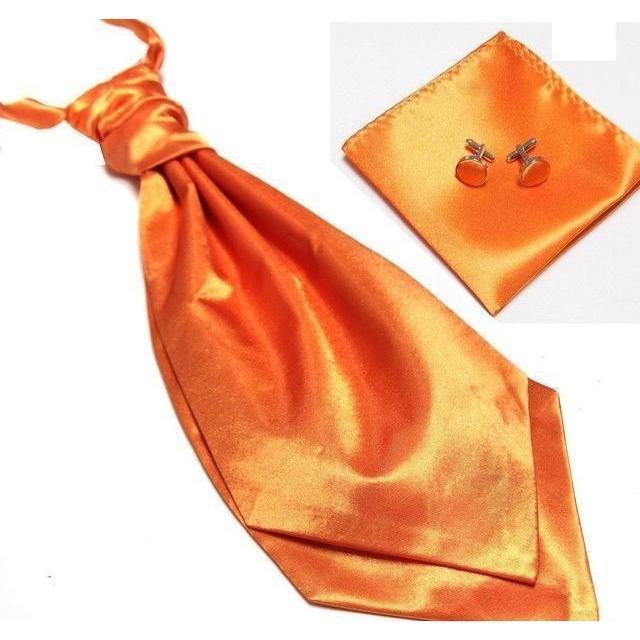 Ascot/Cravat Tie, Cufflinks & Pocket Square/Handkerchief Set