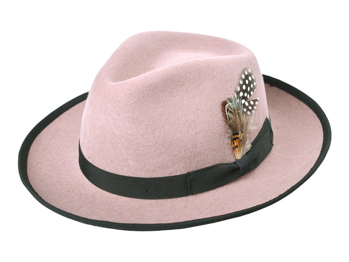 Classic Wool Felt Fedora Hat for Men Heritage