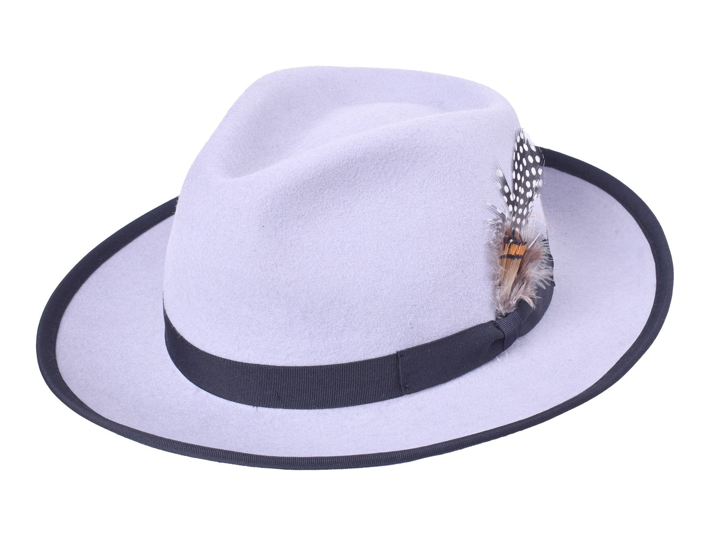 Classic Wool Felt Fedora Hat for Men Heritage