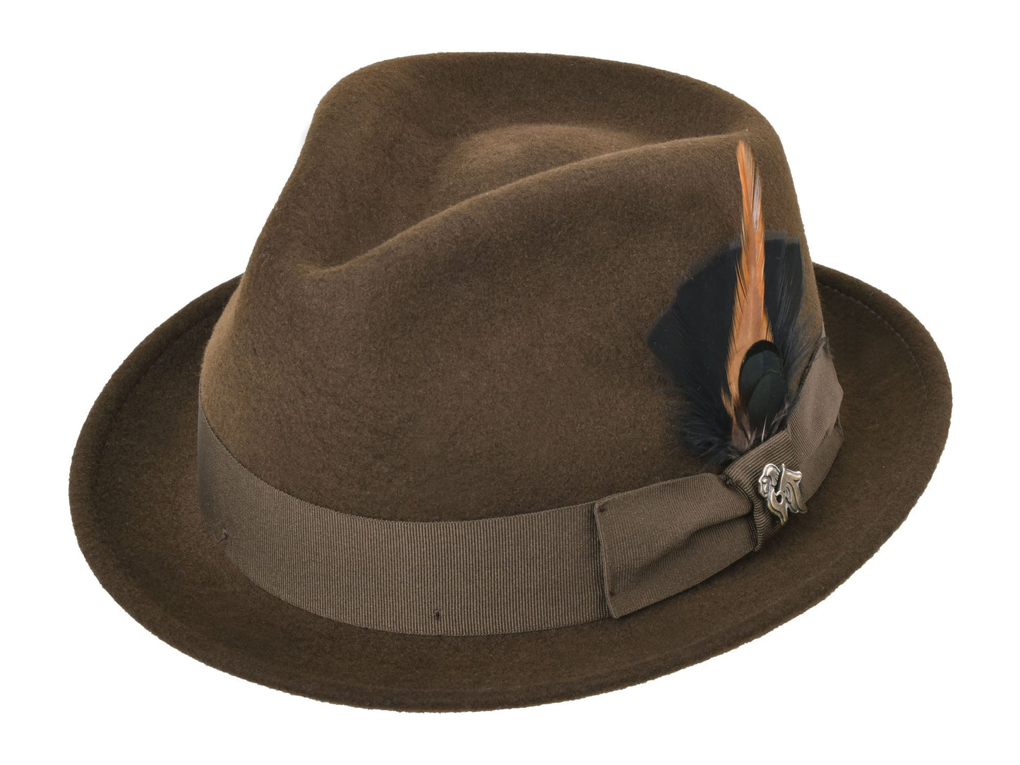 Wool Felt Fedora Hat Classic Roma Stingy