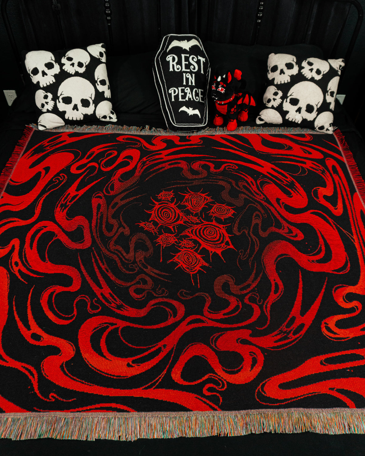Blood Underworld - Ghost Portal Woven Blanket