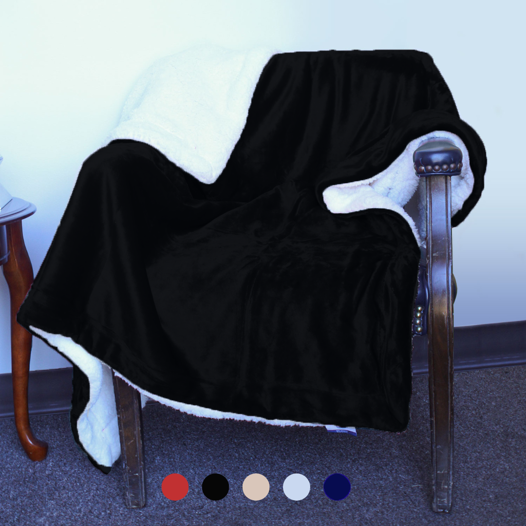 Luxury Sherpa Throw – Plush Holiday Blanket for Winter Gifts