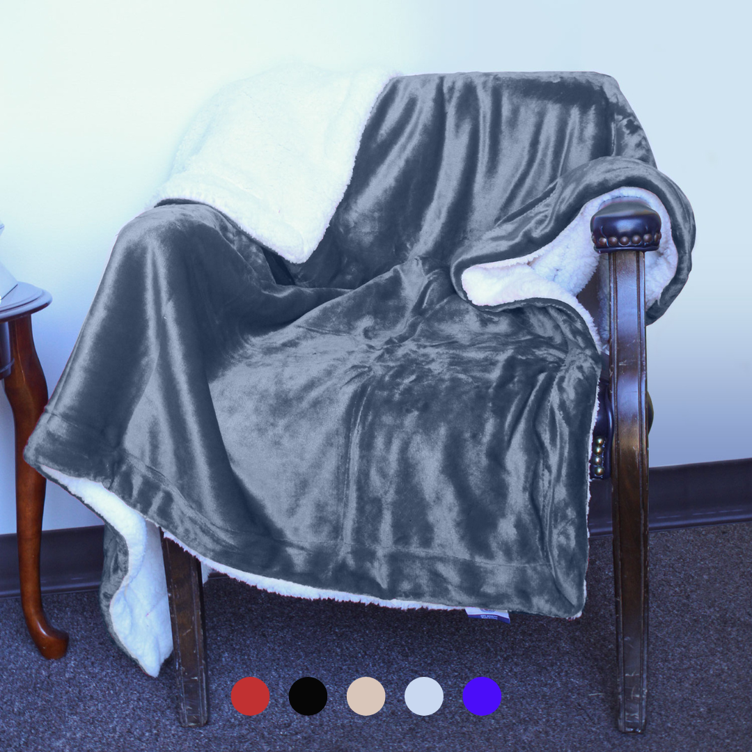 Luxury Sherpa Throw – Plush Holiday Blanket for Winter Gifts