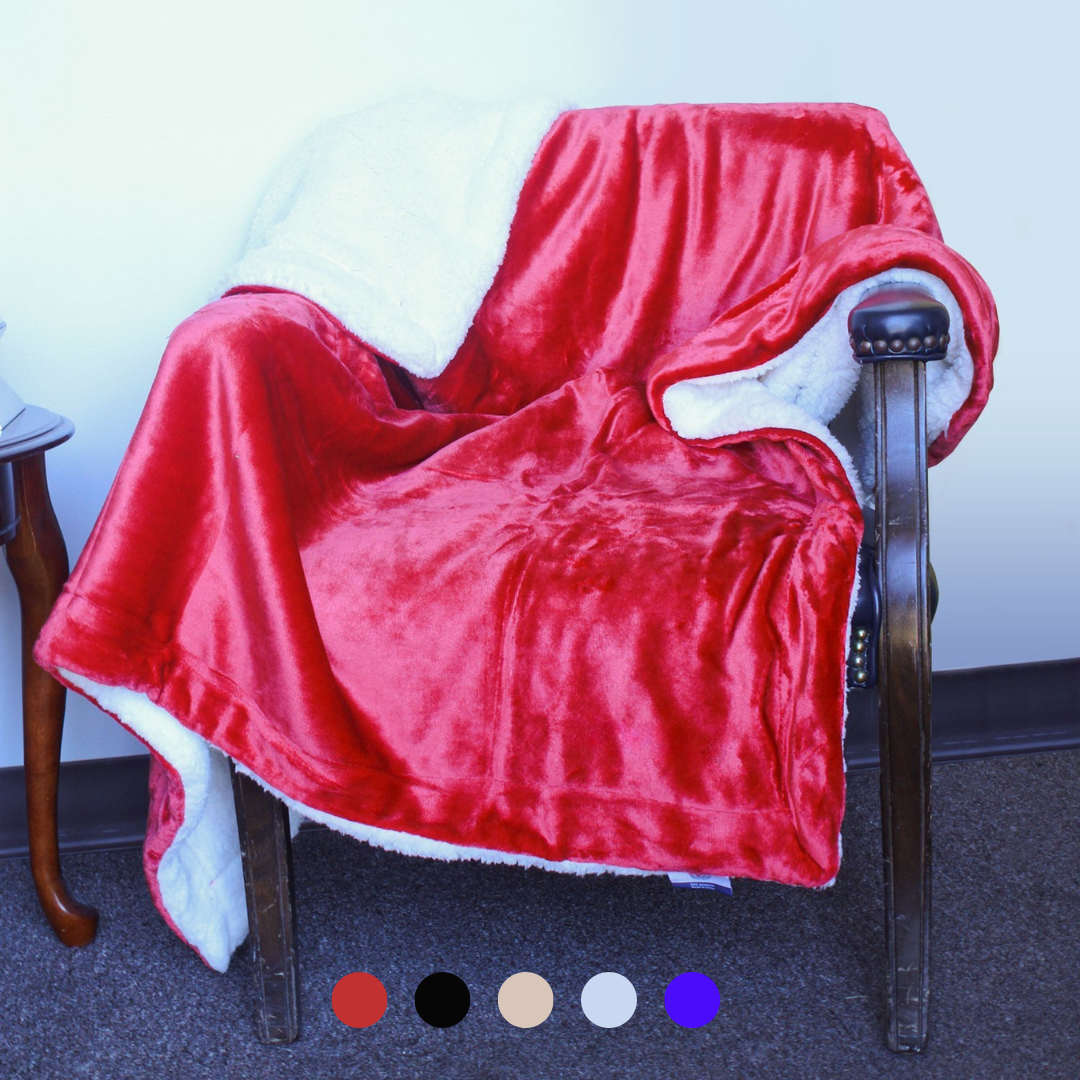 Luxury Sherpa Throw – Plush Holiday Blanket for Winter Gifts