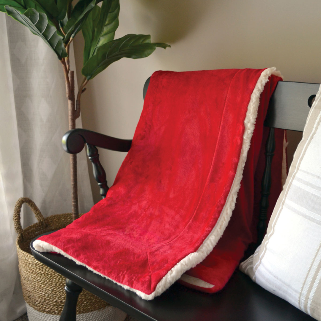 Luxury Sherpa Throw – Plush Holiday Blanket for Winter Gifts