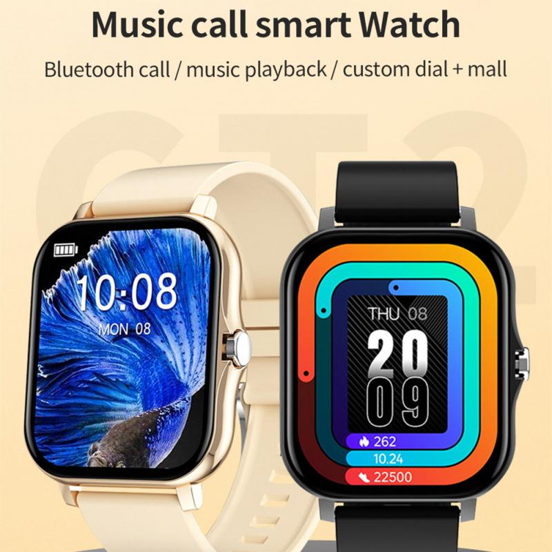 CT2 Smart Watch Full Touch Fitness Smart Watch HR Monitor Bluetooth Call Waterproof Watch