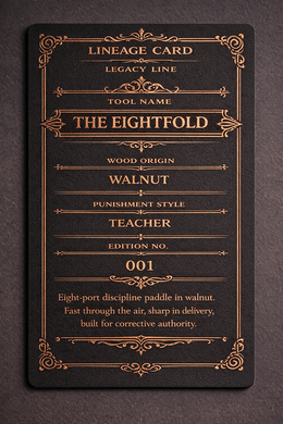 The Eightfold archived Ledger record from The Sub Space Boutique