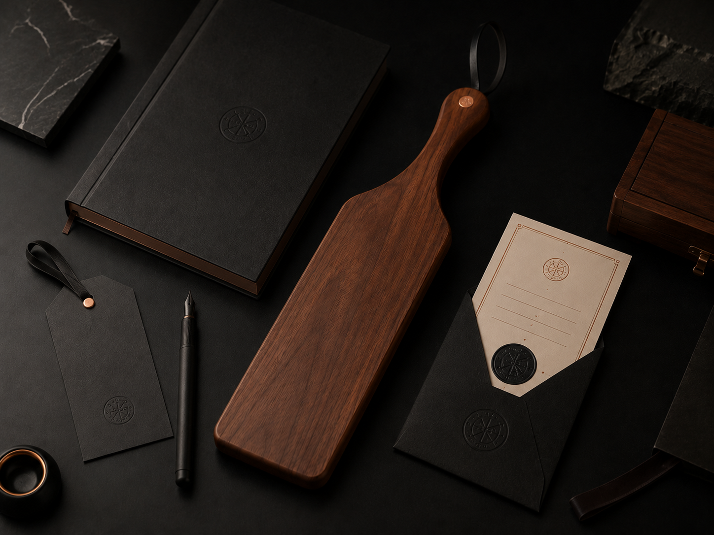 Finished wooden discipline tools ready for direct purchase