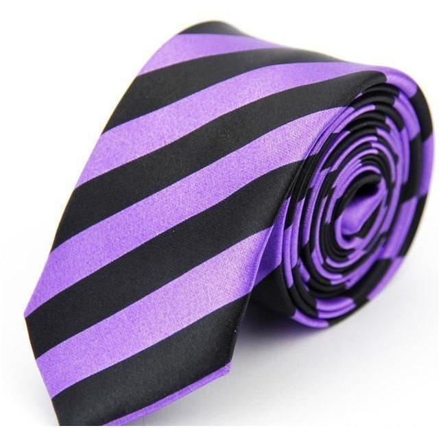 Colorful Plaids & Stripes Collection Skinny Ties - 20 Colors & Styles