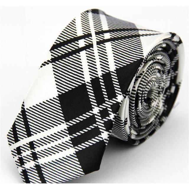 Colorful Plaids & Stripes Collection Skinny Ties - 20 Colors & Styles
