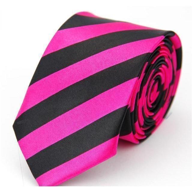 Colorful Plaids & Stripes Collection Skinny Ties - 20 Colors & Styles