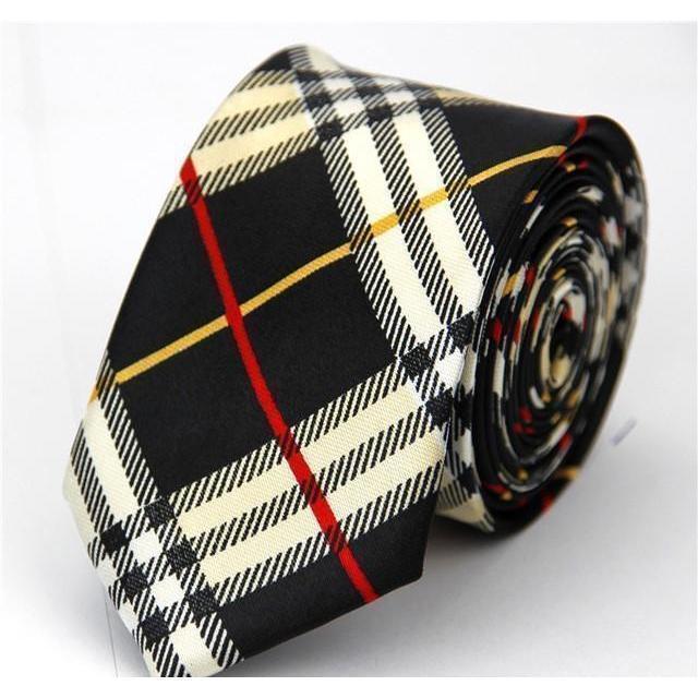Colorful Plaids & Stripes Collection Skinny Ties - 20 Colors & Styles