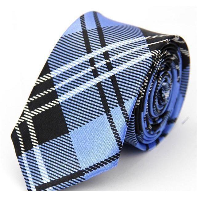 Colorful Plaids & Stripes Collection Skinny Ties - 20 Colors & Styles