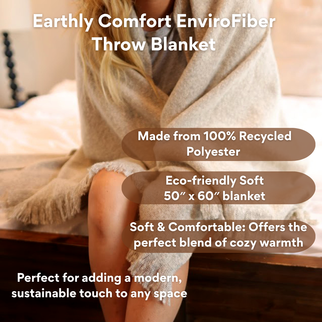 Earthly Comfort EnviroFibr Throw: 100% Recycled Polyester