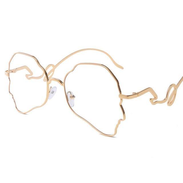Eccentric Wavy Frame Sunglasses