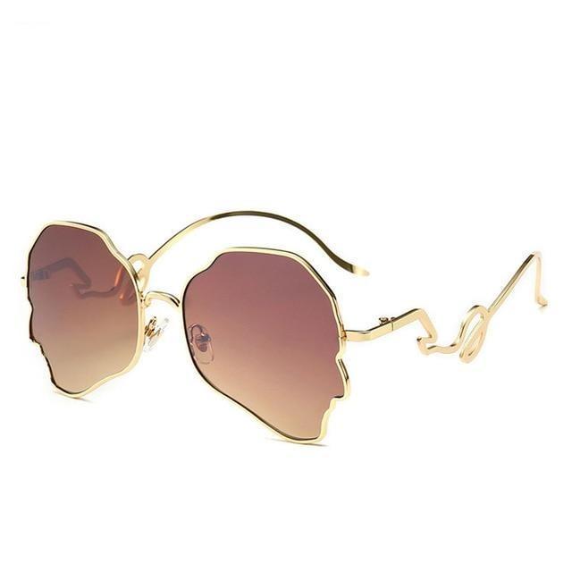 Eccentric Wavy Frame Sunglasses