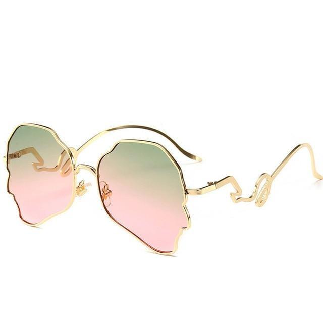 Eccentric Wavy Frame Sunglasses